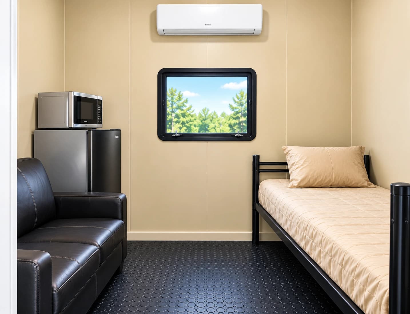 Separate sleeping room inside an accommodation unit